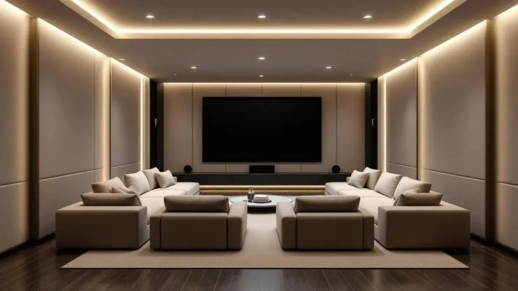 Basement home theatre room